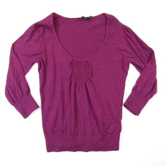 The Limited Sweater Women's Size S Scoop Neck 3/4 Sleeve Knit Pullover - Picture 1 of 5